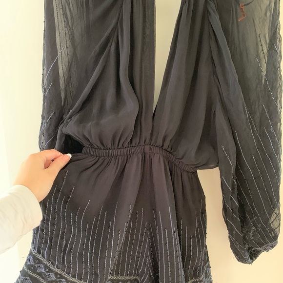 Free people boho beaded romper - Picture 5 of 6